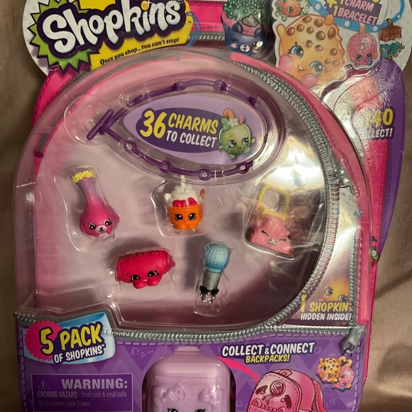 New Shopkins Charm Bracelet with Shopkins & Charm - Picture 2 of 9